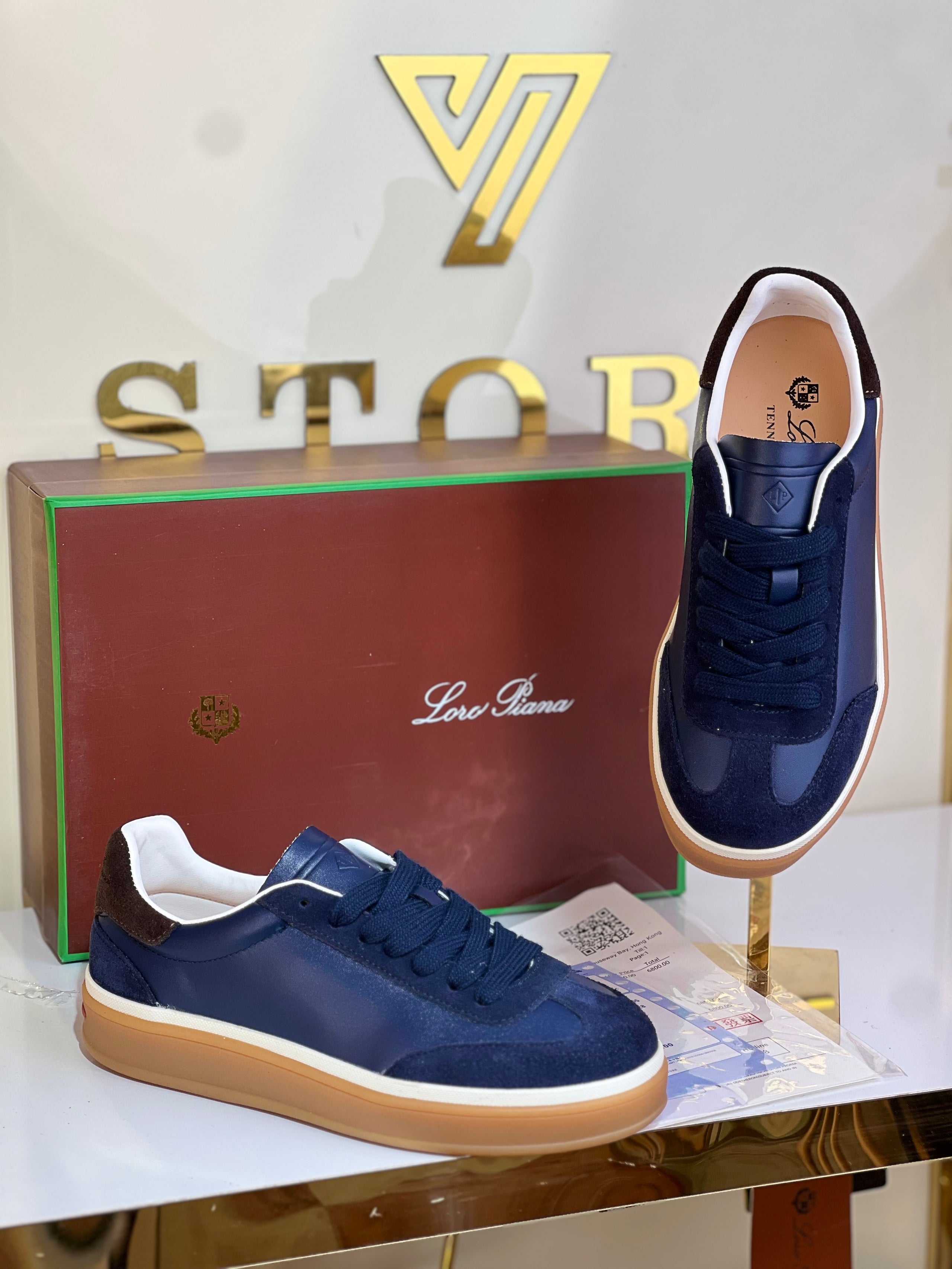 loro piana tennis walk sneakers